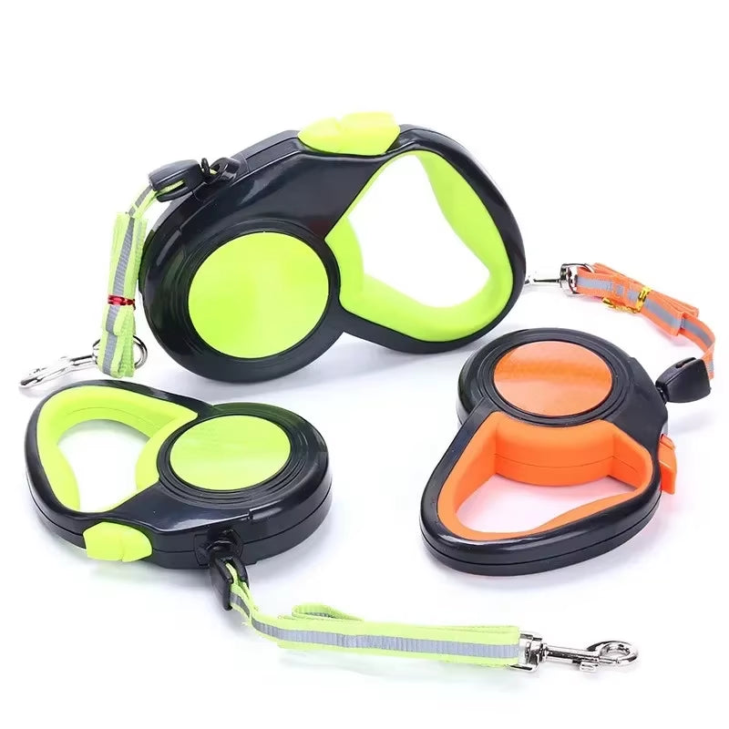 3/5/8M Dog Leash Retractable Roulette Collar for Small Big Dog Accessories Adjustable Durable Walking Hiking Bulldog Rope