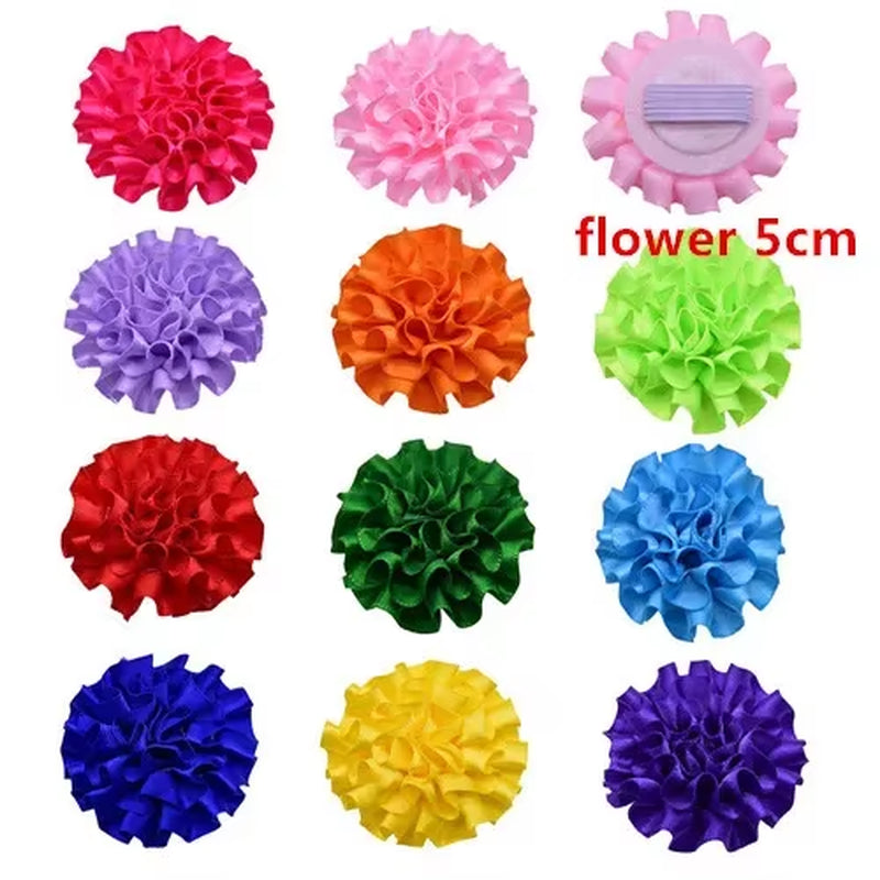 Bulk Flower-Collar Dog Accessories Dog Bow Tie Pet Dog Collar Accessories Flower for Dog Collar Dog Flower Collar Accessory