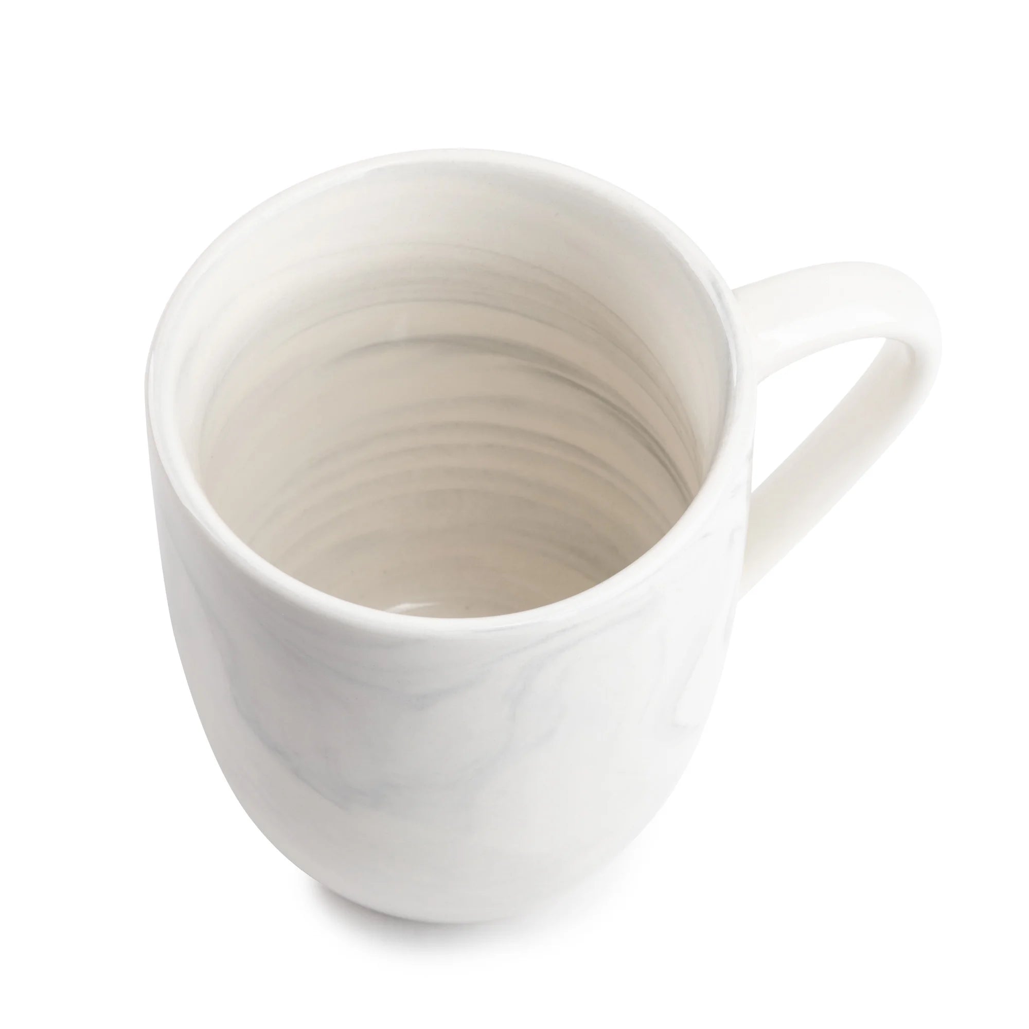 15 Fl Oz Grey Marble Stoneware Mug