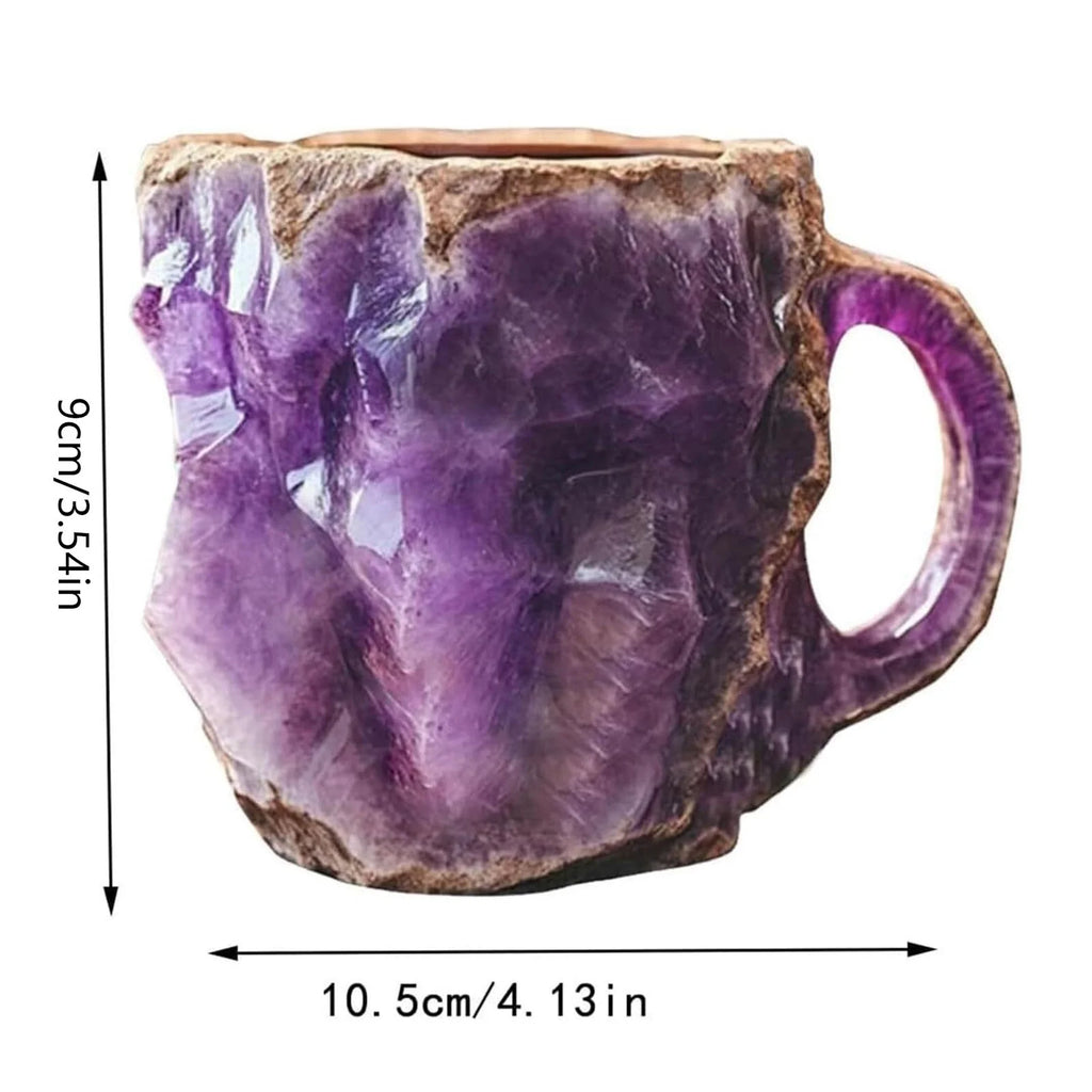 11Oz Mineral Crystal Coffee Mug with 304 Stainless Steel Liner for Coffee, Tea & Hot Beverages