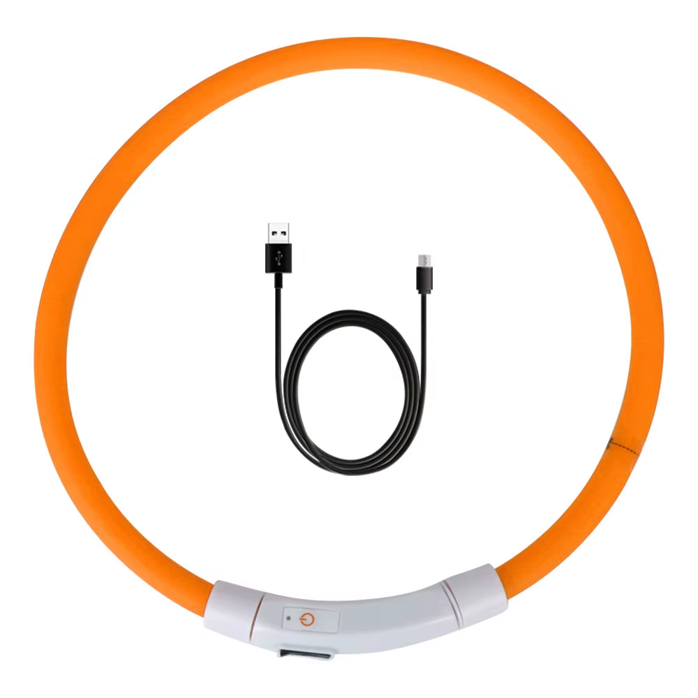 Night Safety Flashing Glow Collar Night Luminous Charge Collar Led Usb Dog Collar Pet Accessories Dog Accessories