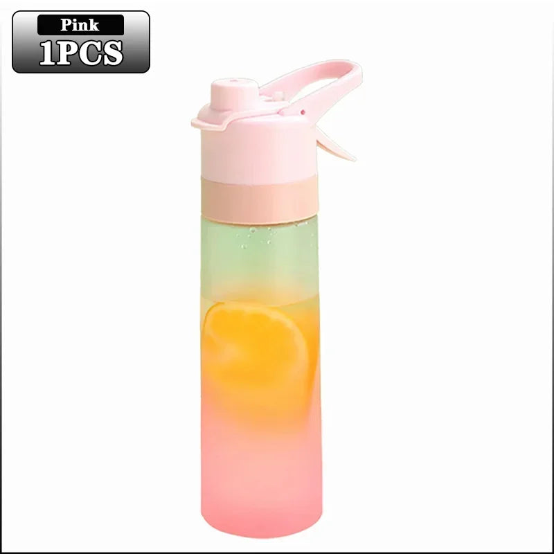 1-4PCS Water Jet Mug Outdoor Portable Sports Water Bottle Gradient Jet Mug Outdoor Sports Fitness Mug Gradient Frosted Kids Cup