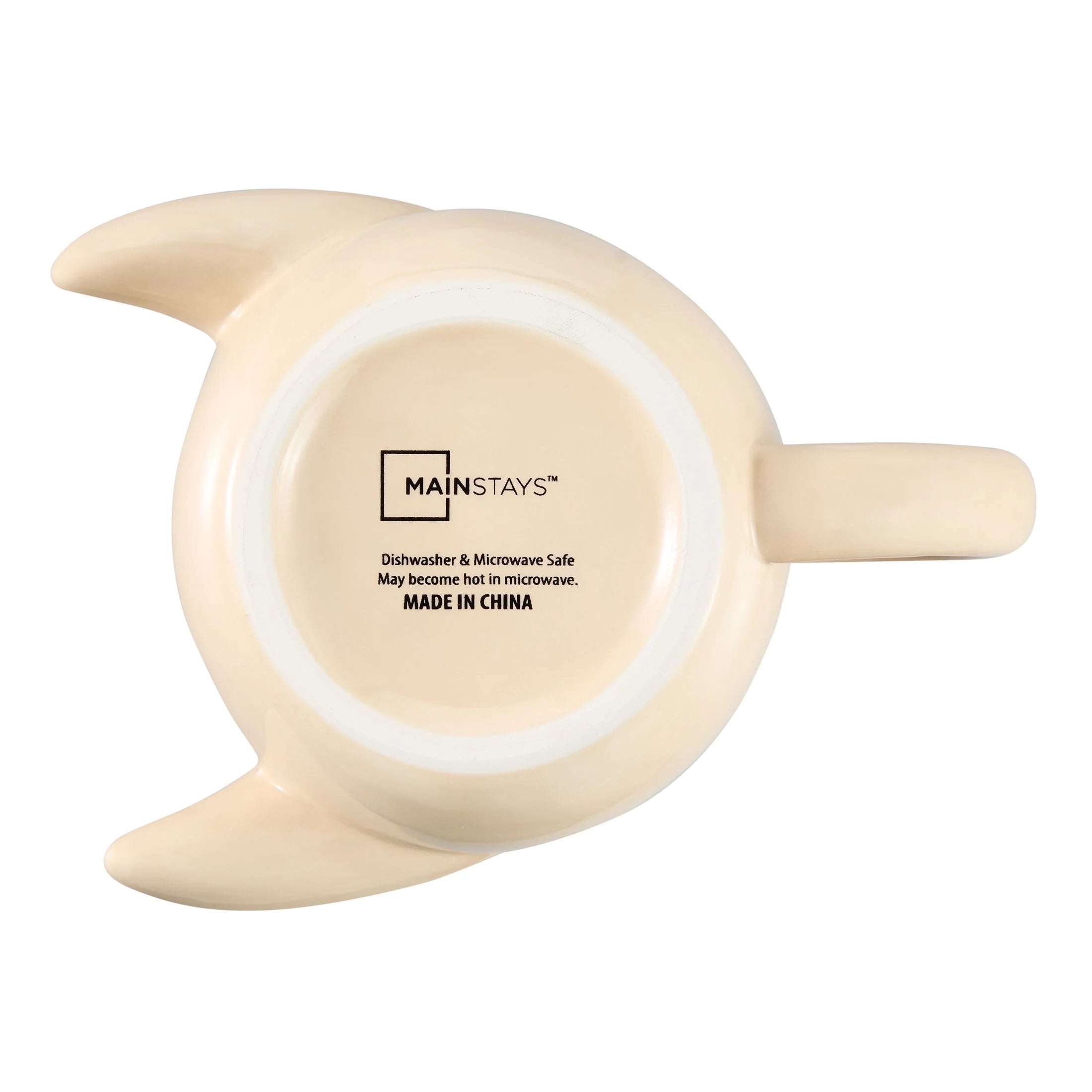 15.55 Oz Cream Sculpted Hug Earthenware Mug