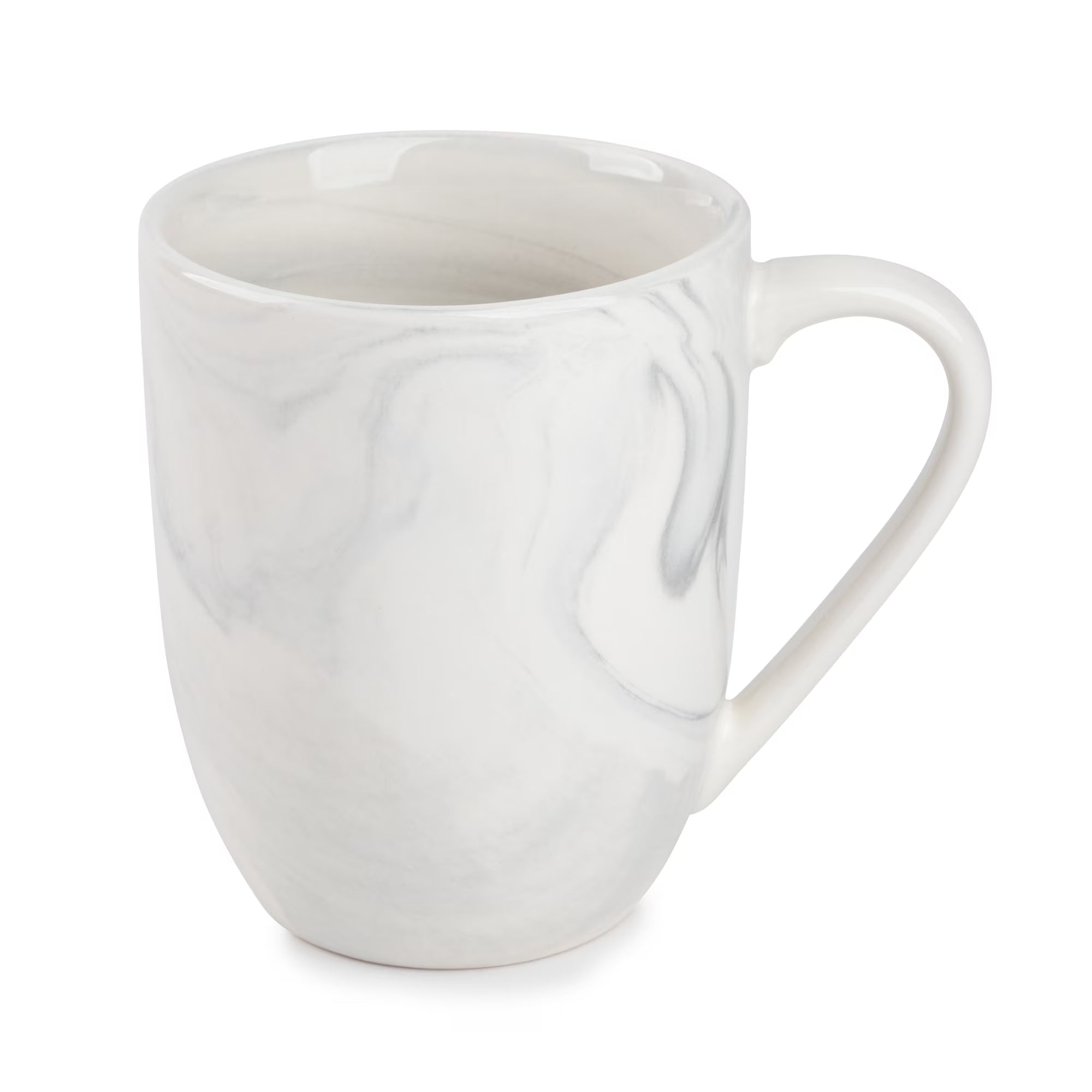 15 Fl Oz Grey Marble Stoneware Mug