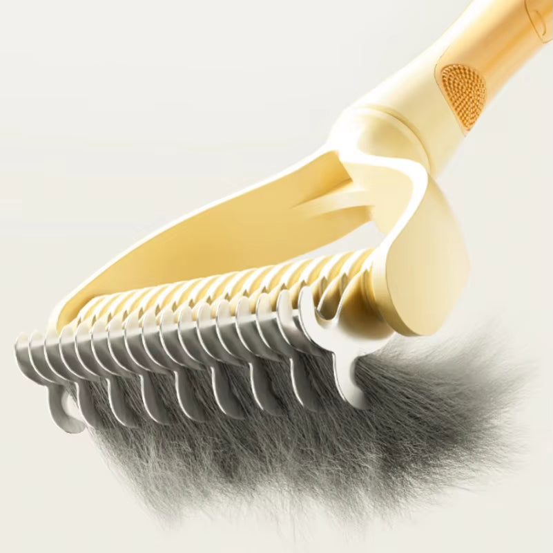 Cat Brush Cat Fur Knot Cutter Pets Hair Removal Comb Dog Grooming Shedding Tools Double Sided Stainless Brush Pet Products