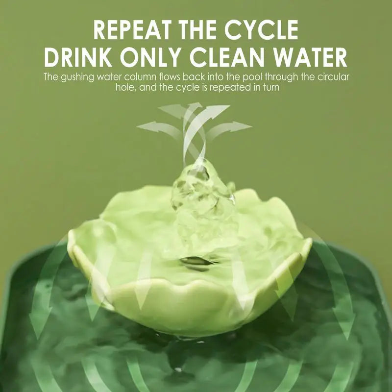 Cat Water Fountain Ceramic Pet Drinking Dispenser Ultra Quiet Water Feeding Supplies for Cats and Dogs Silent Pet Dispenser