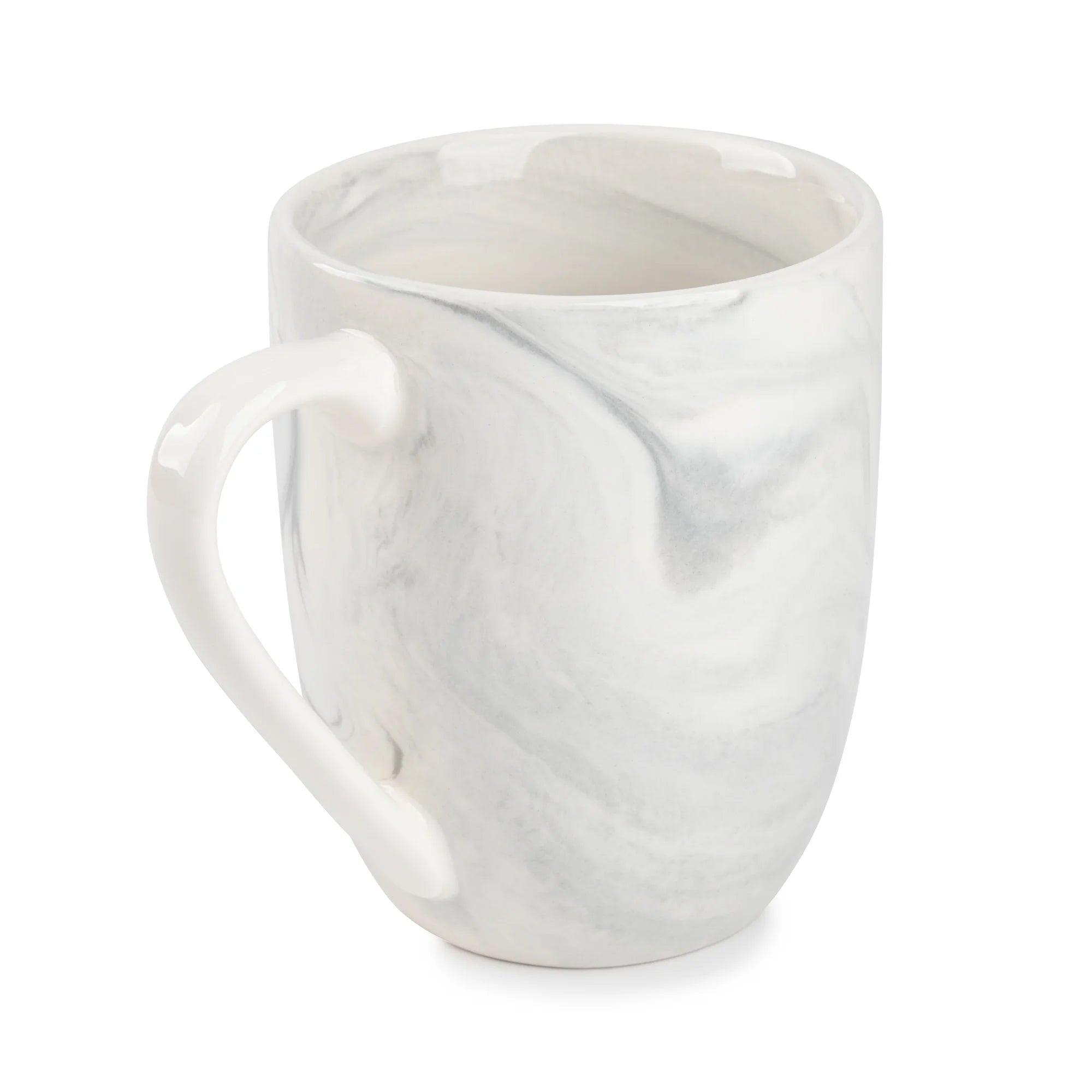 15 Fl Oz Grey Marble Stoneware Mug
