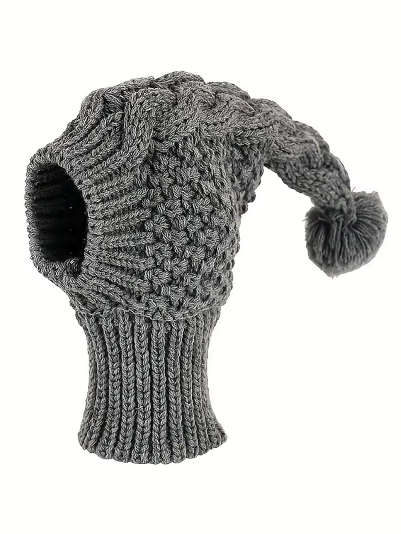 Hand Knit Winter Wool Greyhound Large Dog Beanie Hat Dog Accessories Whippet Snood for Dogs