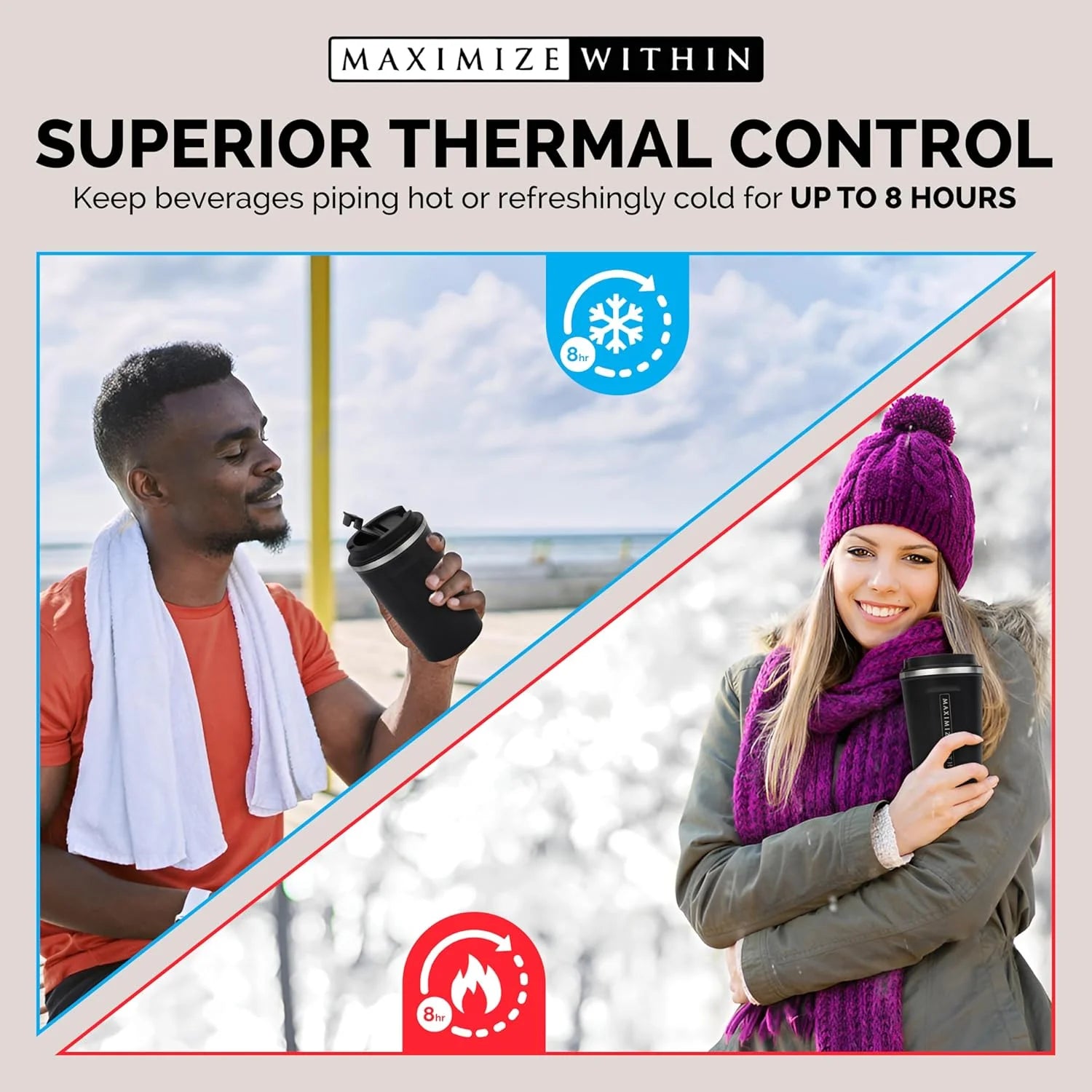 Maximize within Vacuum Insulated 12Oz Stainless Steel Travel Mug