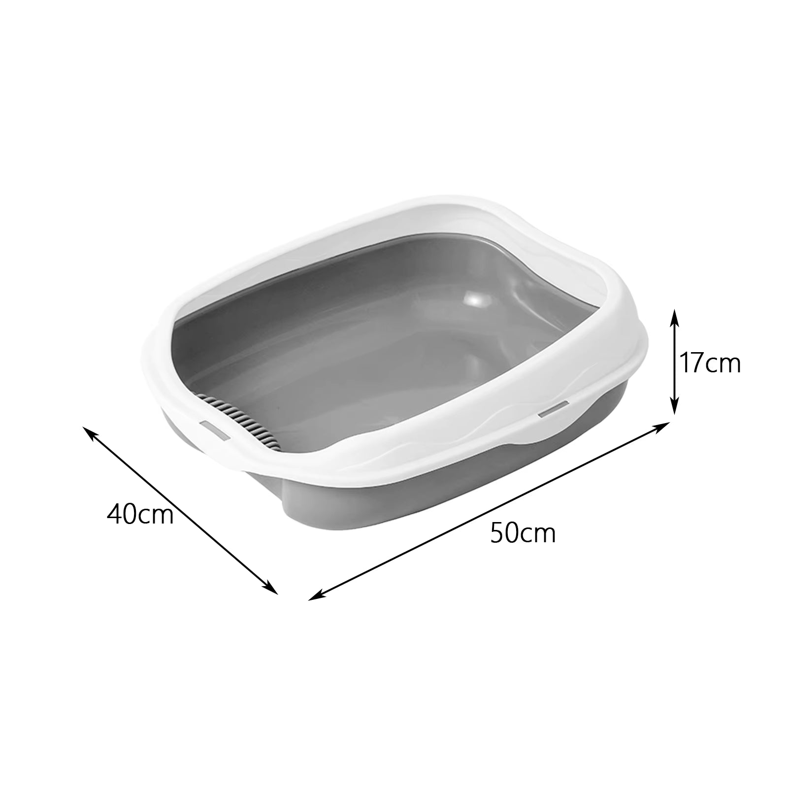 Cat Litter Box Portable Bedpan Removable Semi Closed Kitty Litter Pan Potty Toilet for Rabbit Medium Large Cats Small Animals