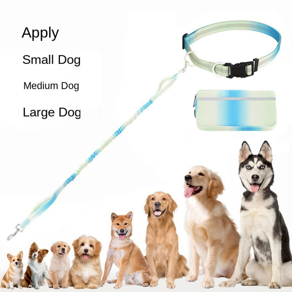 Hand Free Dog Leash for Walking and Running Jogging, Adjustable Dog Leash, Waist Belt, Traction Rope, Reflective Dog Accessories