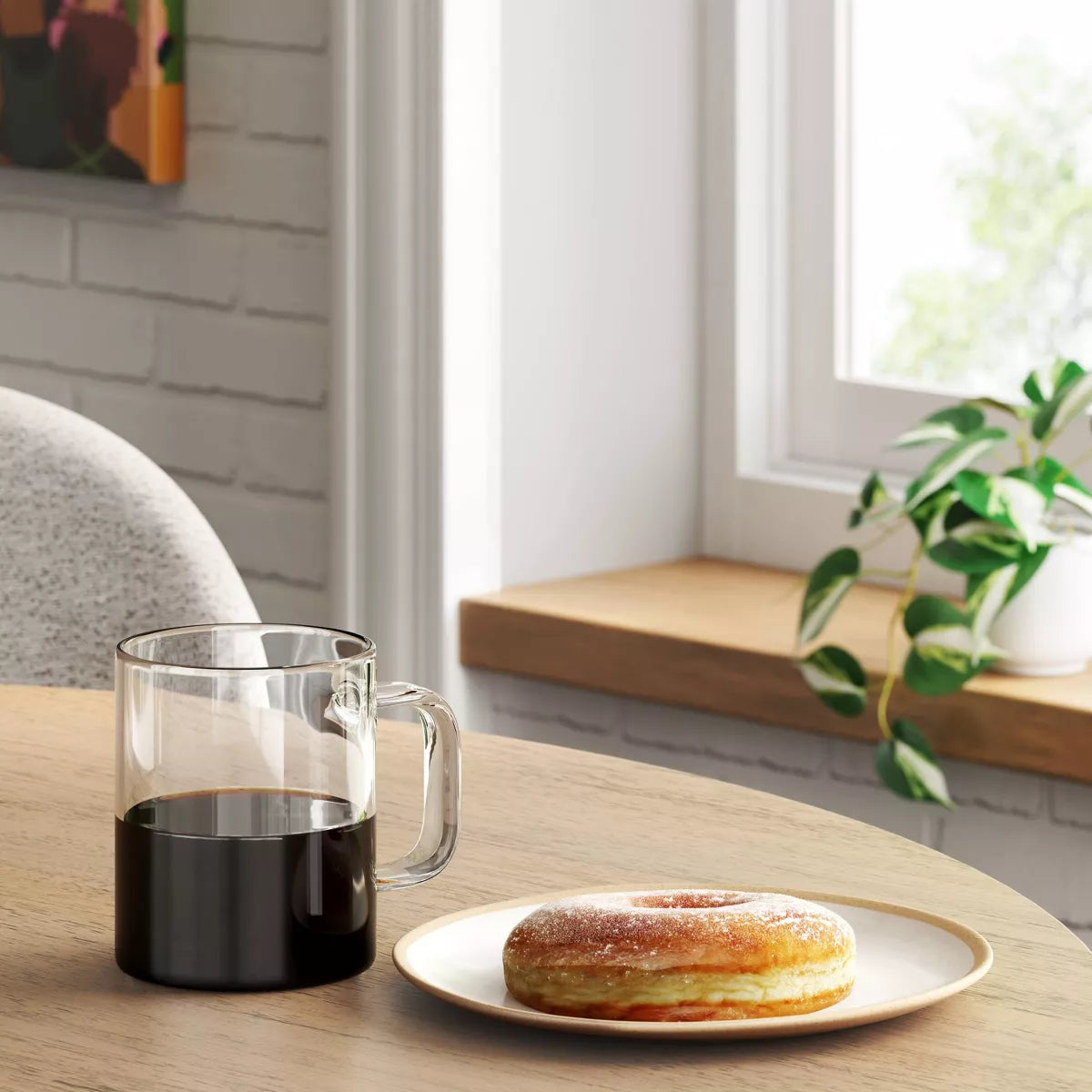 14Oz Borosilicate Glass Mug - Room Essentials