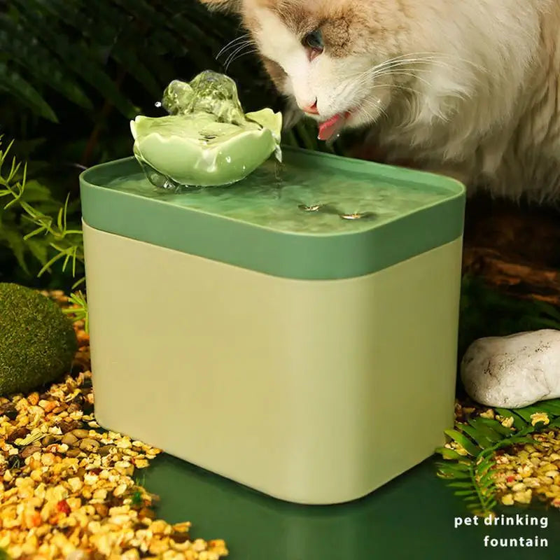 Cat Water Fountain Ceramic Pet Drinking Dispenser Ultra Quiet Water Feeding Supplies for Cats and Dogs Silent Pet Dispenser