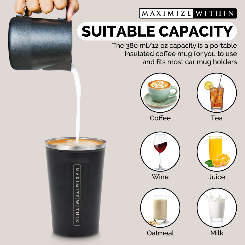 Maximize within Vacuum Insulated 12Oz Stainless Steel Travel Mug