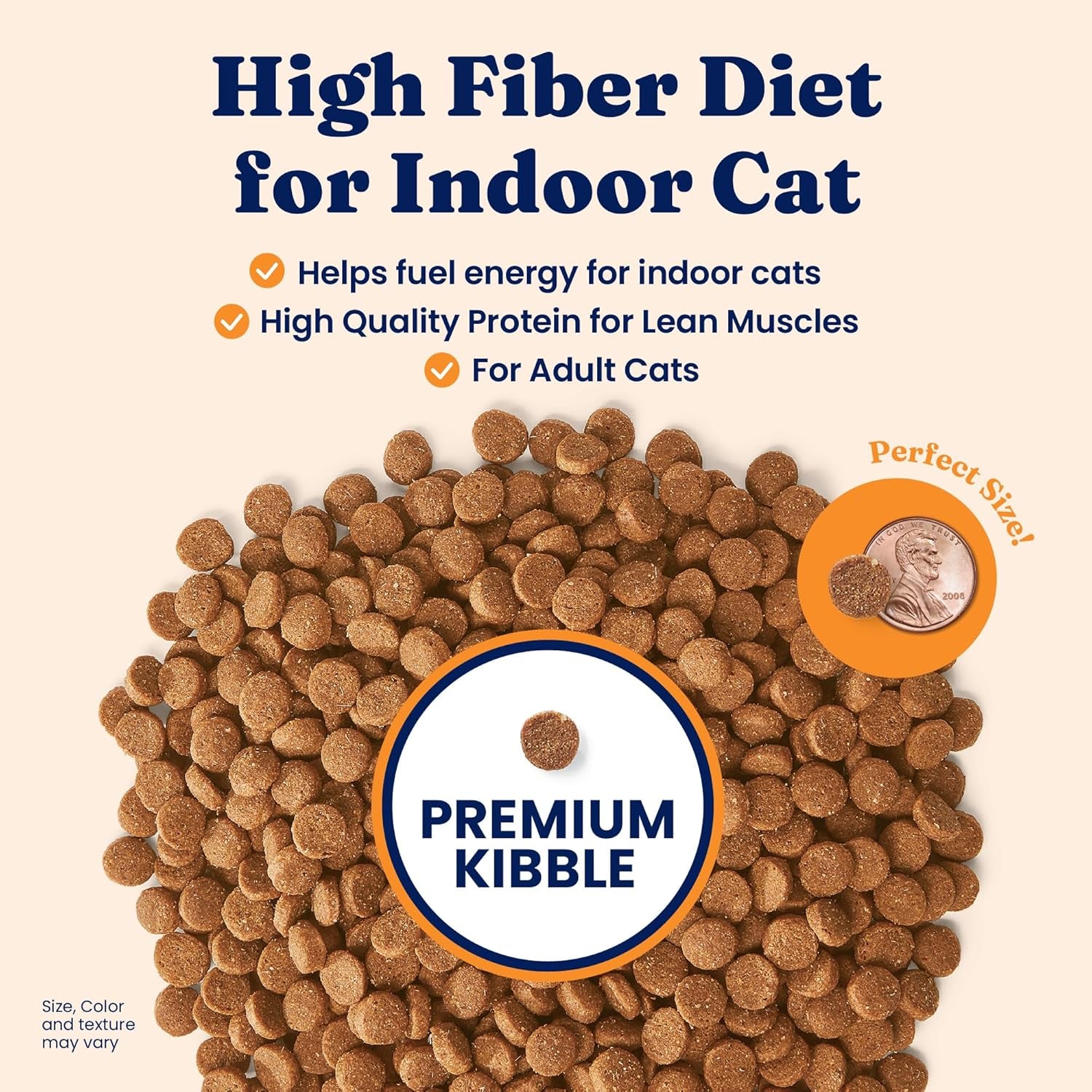 Indoor Dry Cat Food - Grain Free & Gluten Free - Salmon Cat Food Dry Kibble for Indoor Cats for Gut Health - Sensitive Stomach & Hairball Support for Adult Cats - 12LB