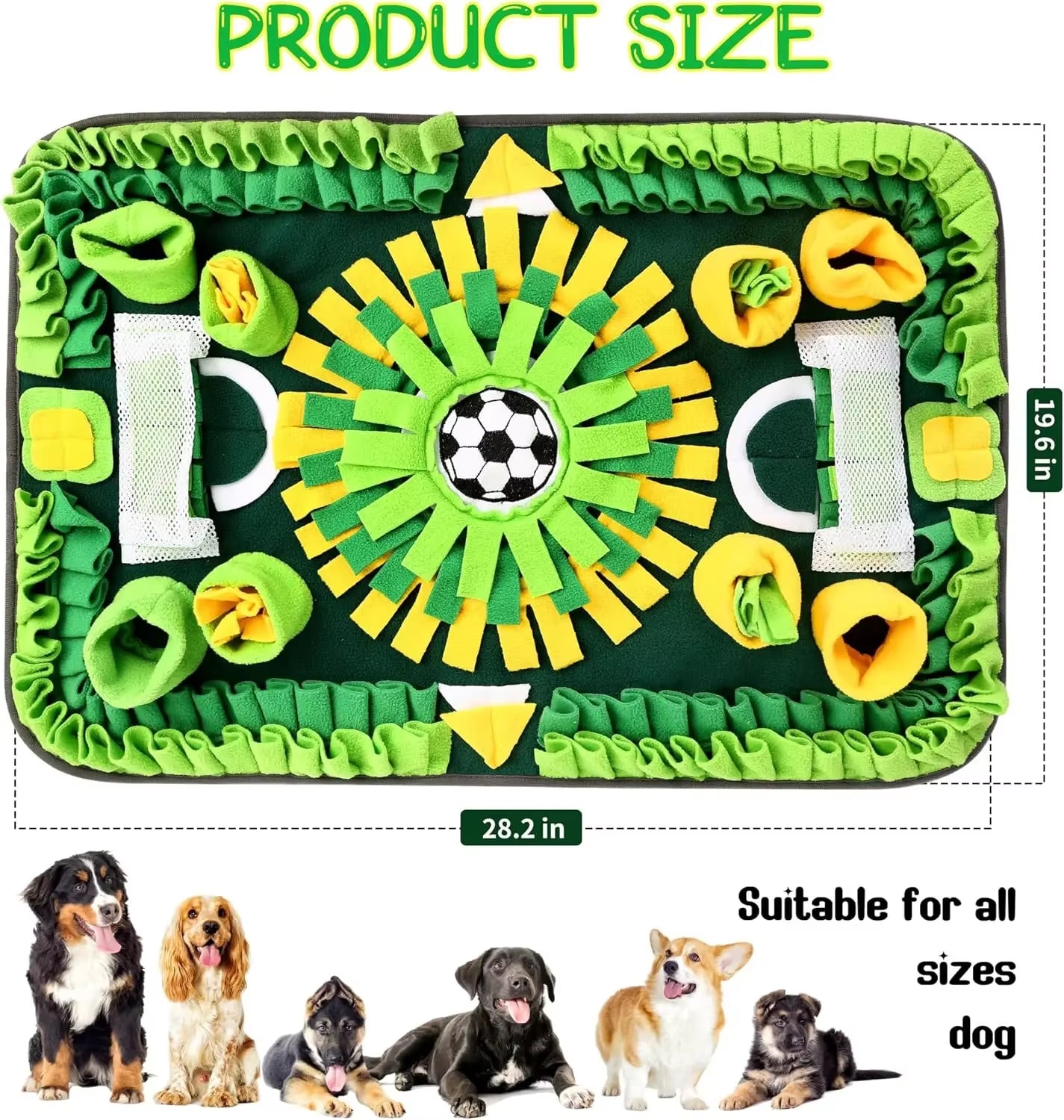 Pet Snuffle Mat - Interactive Slow Feeder Puzzle Toy for Dogs & Cats, Mental Stimulation & Foraging Training Blanket