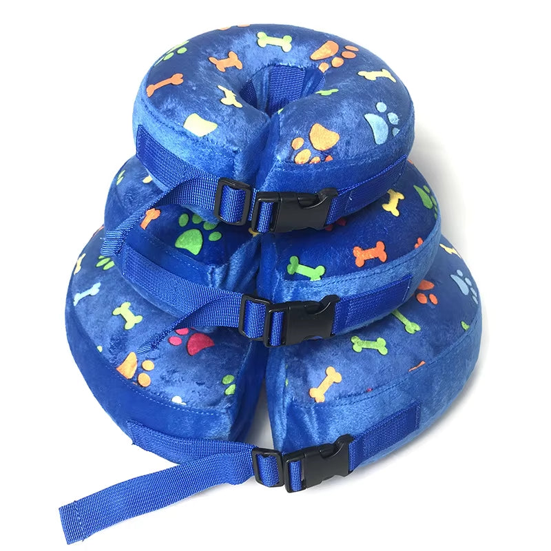 Inflatable Dog Collar Isabelino Anti-Bite Injury Elizabethan Collar for Dogs Cat Recovery Neck Wound Protective Dog Accessories
