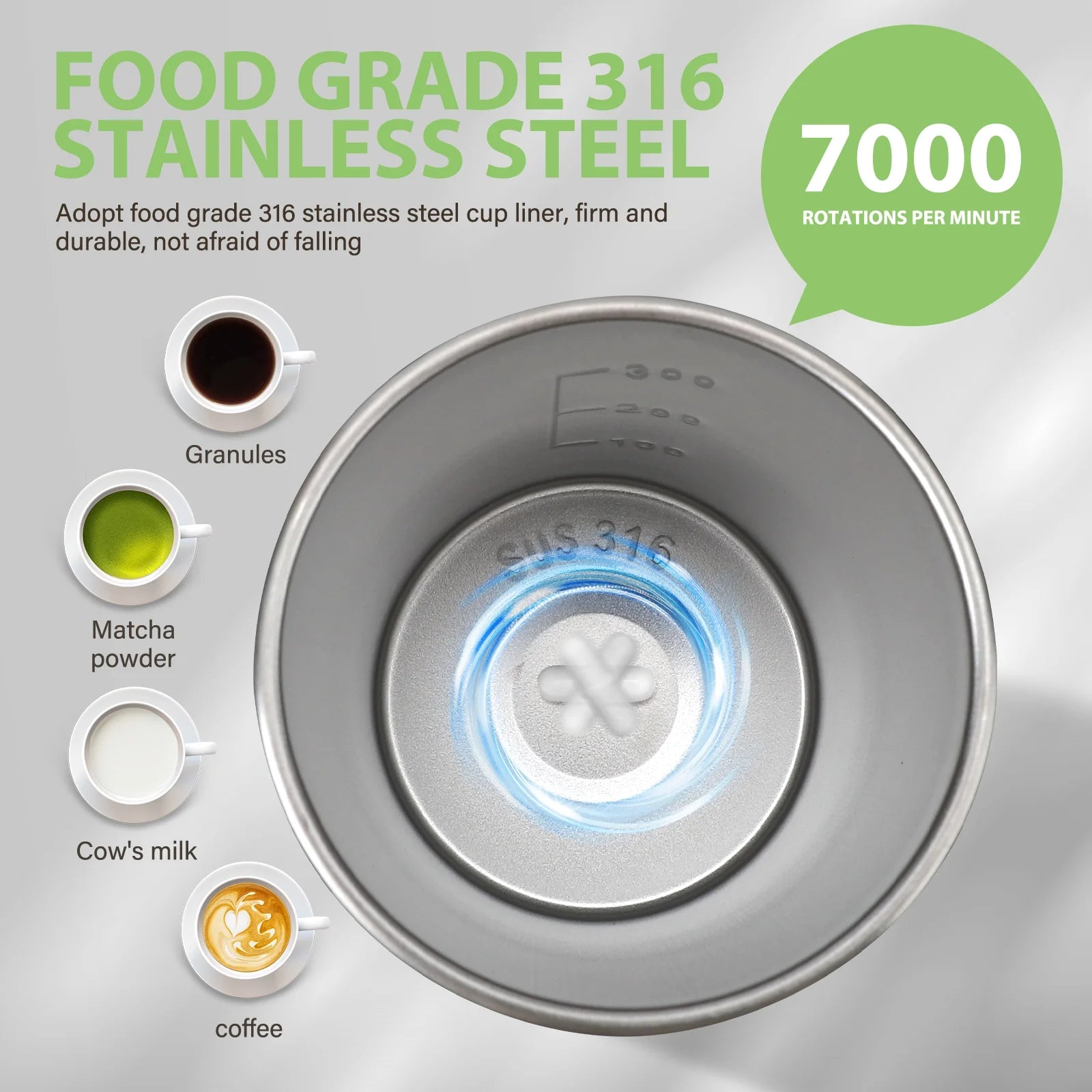 Self Stirring Mug with Lid Electric High Speed Mixing Rechargeable Automatic Magnetic Stirring Coffee Mug(White- 13.5 Oz.)