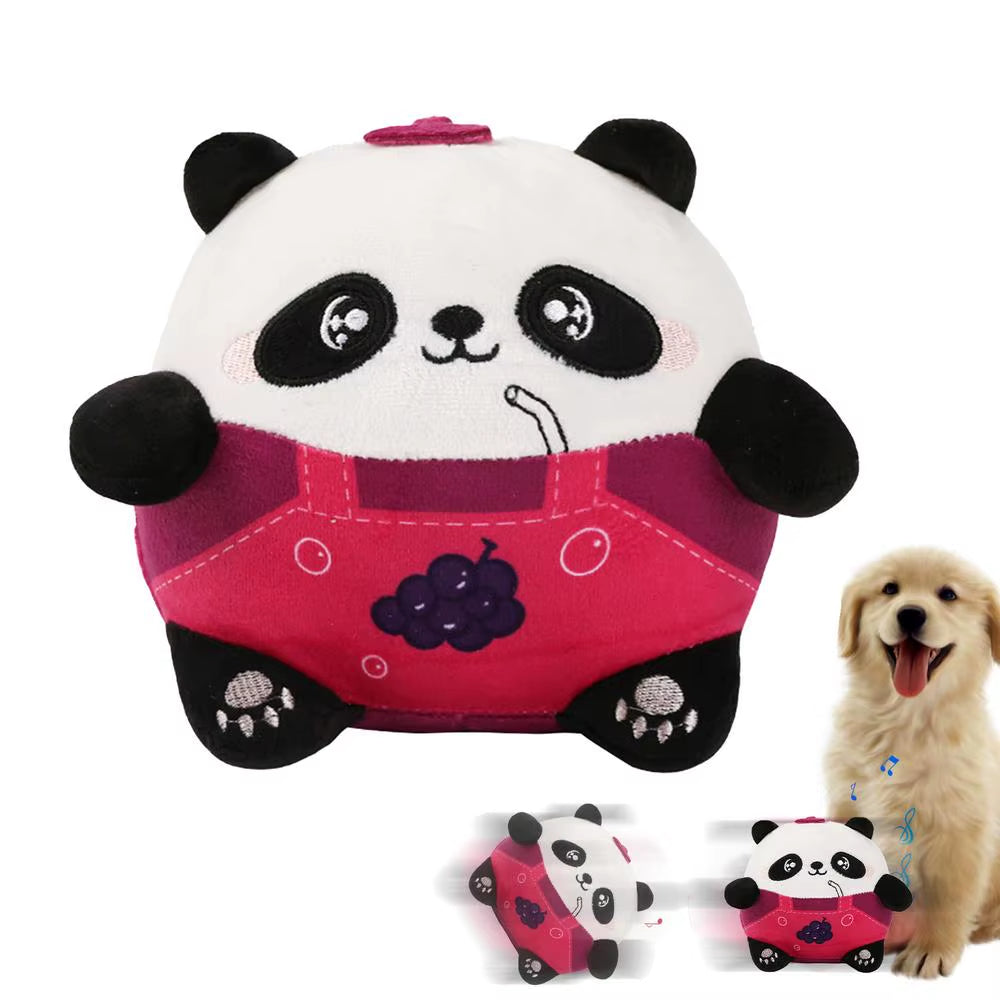 Interactive Dog Toys Dog USB Charging Jumping Toys Bounce Squeak Interactive Puzzle Dog Toys Squeaky Dog Toys Washable for Small