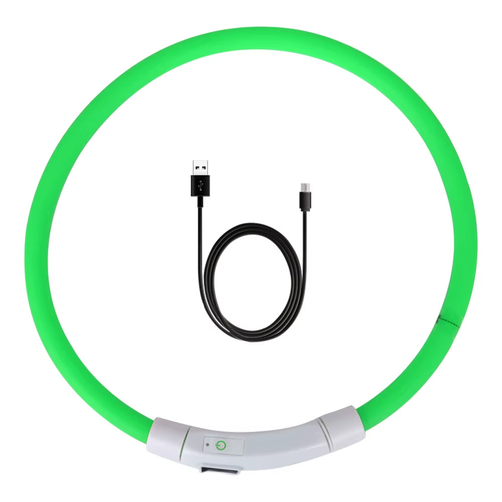 Night Safety Flashing Glow Collar Night Luminous Charge Collar Led Usb Dog Collar Pet Accessories Dog Accessories